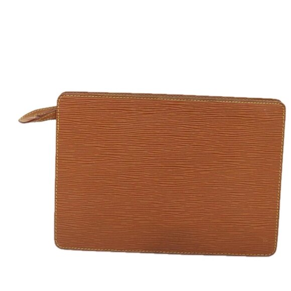 LOUIS VUITTON Epi Pochette Homme Clutch Bag Brown Zipangu Gold M52528 Auth 92635 - Picture 3 of 16